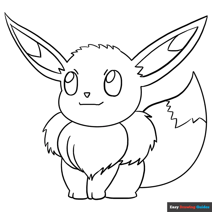 Free printable Eeve coloring page