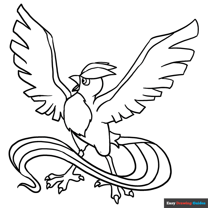 Free printable articuno coloring page