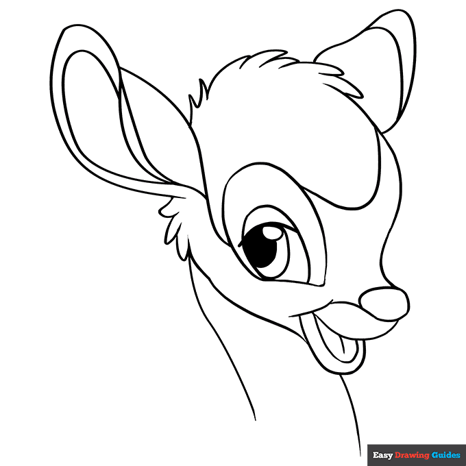 Free printable bambi coloring page