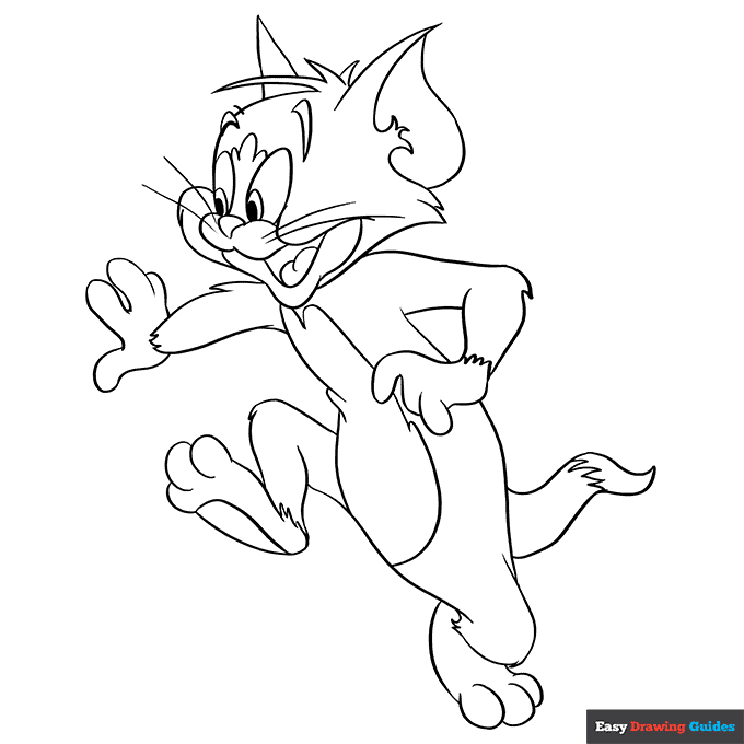 Free printable tom from tom and jerry coloring page