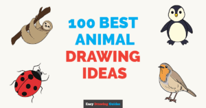100 Cute & Easy Animal Drawing Tutorials Featured Image