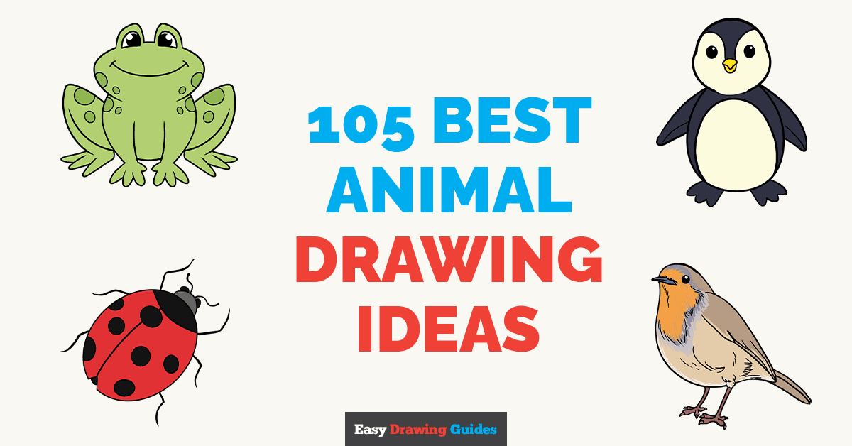 100 Cute & Easy Animal Drawing Tutorials Featured Image