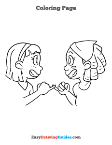 1099 how to draw Best Friends - ebook color page thumbnail 300h