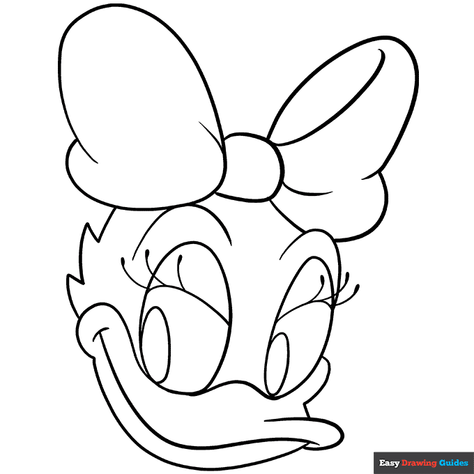 Free printable Daisy Duck coloring page