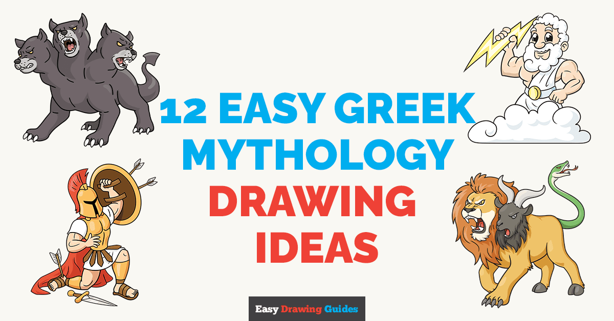 12 Easy Greek Mythology Drawing Tutorials for Kids Featured Image