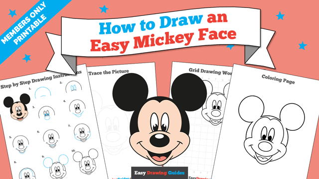 How to Draw an Easy Mickey Mouse Face Thumbnail Image
