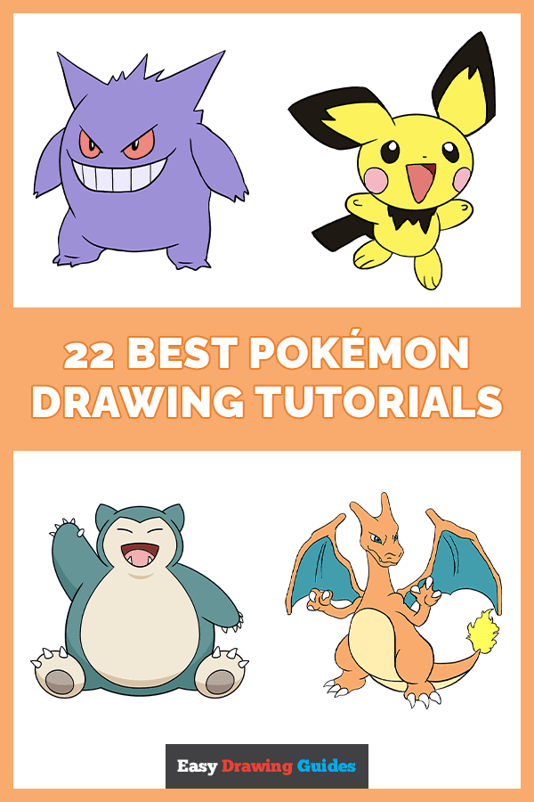 22 Easy Pok&eacute;mon Drawing Tutorials Pinterest Image