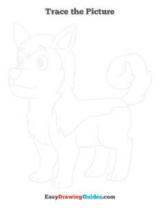 335 how to draw a husky - ebook-trace-page-thumbnail