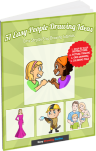 51 Easy People Drawing Ideas - 3D ebook cover