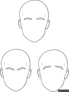 Free printable Anime and Manga Eyebrows coloring page