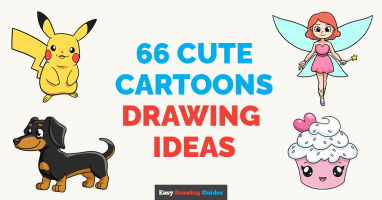 66 Cute Cartoons Drawing Tutorials with Step by Step Drawings