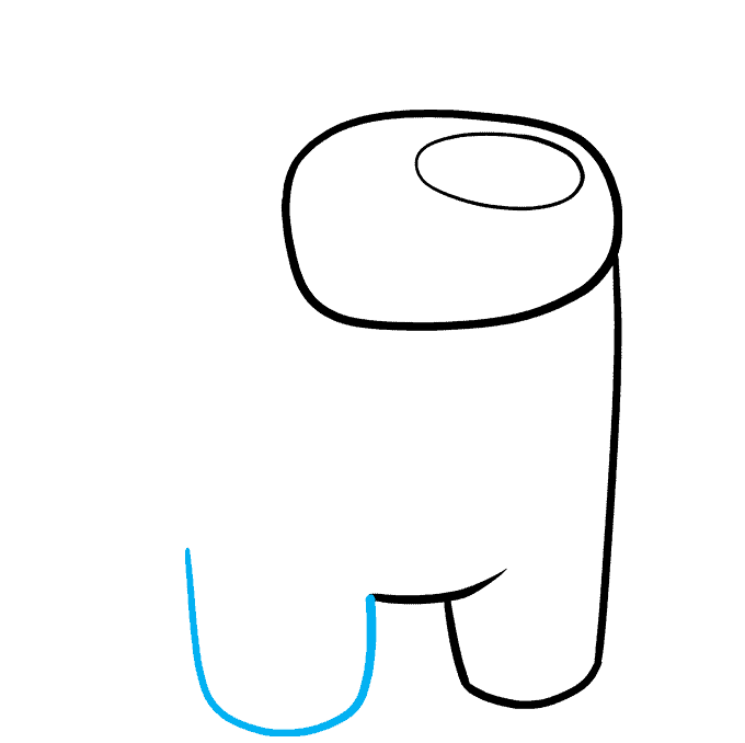 How to Draw an Among Us Character Step 06