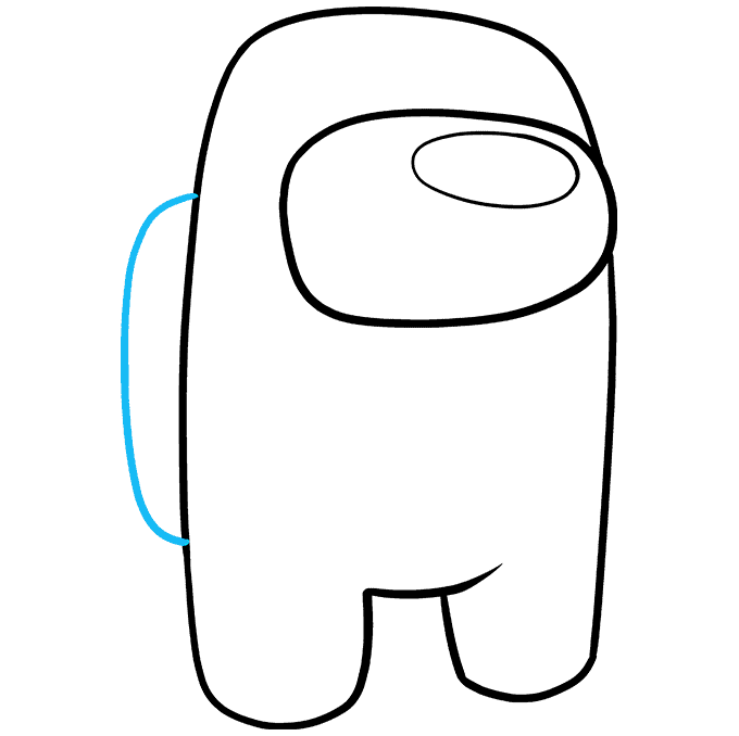 How to Draw an Among Us Character Step 09