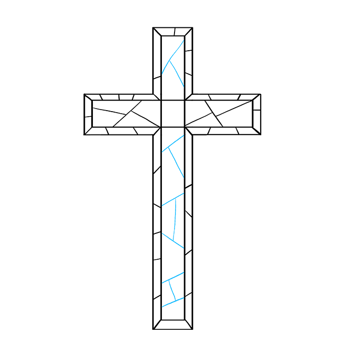 How to Draw a Cross Step 07