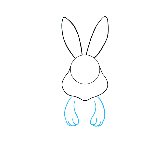 How to Draw an Easter Bunny Step 04
