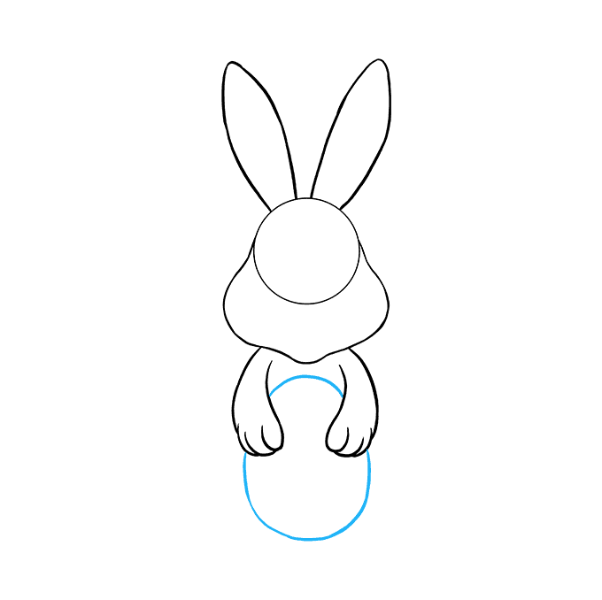 How to Draw an Easter Bunny Step 05