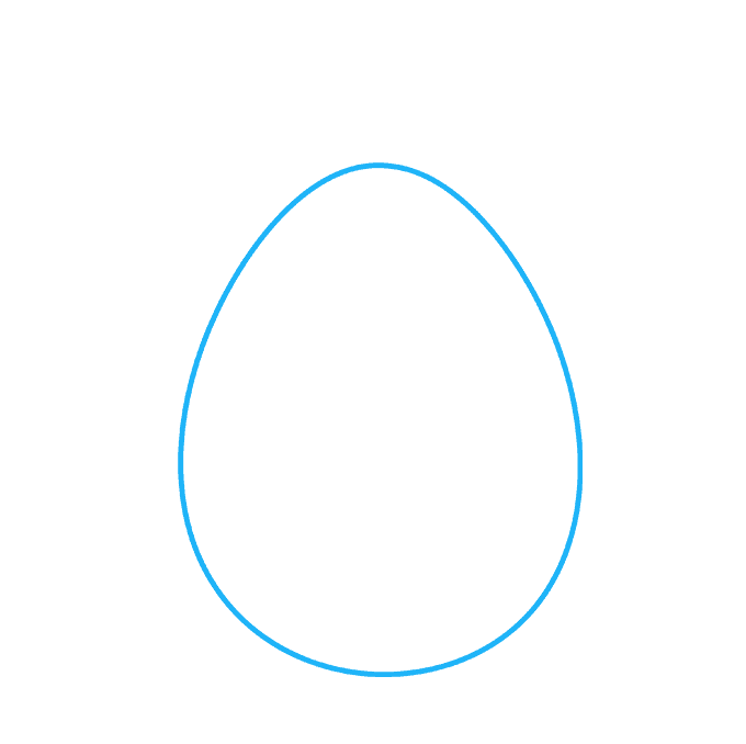 How to Draw an Easter Chic Step 01