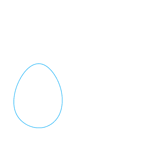How to Draw an Easter Eggs Step 01