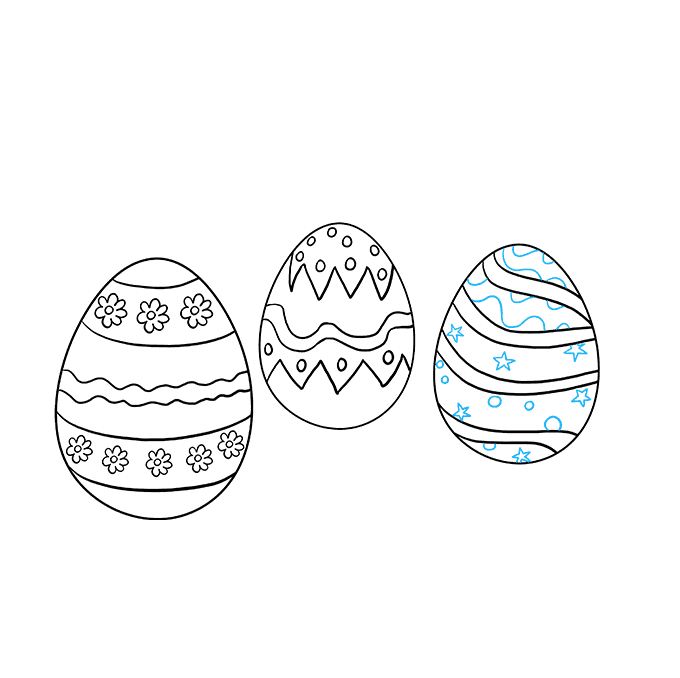How to Draw an Easter Eggs Step 08