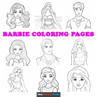 Free Barbie Coloring Pages - 13 Printable Sheets
