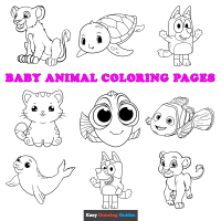 Free Printable Baby Animal Coloring Pages for Kids&nbsp;&ndash; 33 Printable Sheets