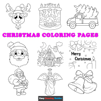 Free Christmas Coloring Pages for Kids - 55 Printable Sheets