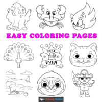Free Easy Coloring Pages for Kids &ndash; 63 Printable Sheets