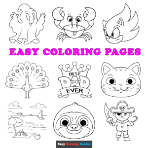 Easy Printable Coloring Pages for Kids - featured image