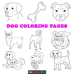 Free printable dog coloring sheets - featured image