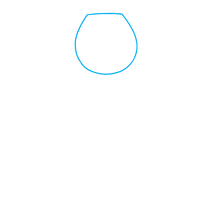 Easy Dog step-by-step drawing tutorial: step 01