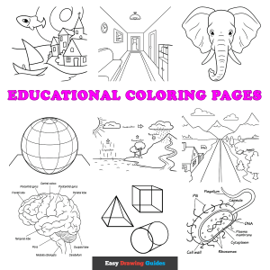 Free printable educational coloring sheets - featured image