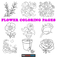Free Flower Coloring Pages for Kids - 65 Printable Sheets