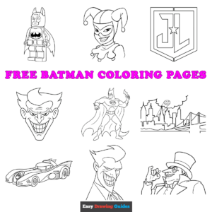 Free printable batman coloring sheets - featured image