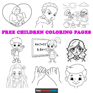 Free printable free children coloring pages - pinterest image