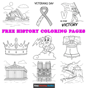 Free printable free history coloring pages - pinterest image