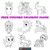 Free Unicorn Coloring Pages for Kids &ndash; 30 Printable Sheets
