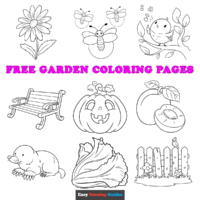 Free Garden Coloring Pages for Kids &ndash;  62 Printable Sheets