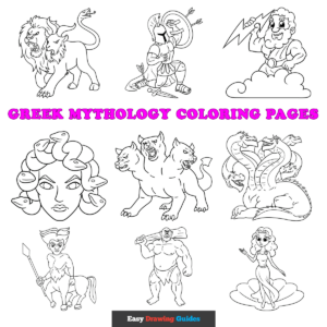 Greek Mythology Coloring Pages - Featured Image