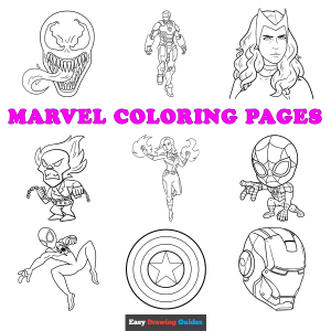 Free printable marvel coloring sheets - featured image