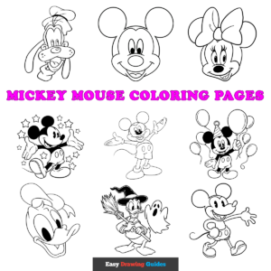 Free printable mickey mouse coloring sheets - featured image