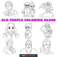 Free Old People Coloring Pages for Kids - 31 Printable Sheets