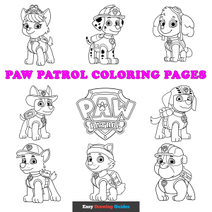 Free printable PAW Patrol coloring sheets - featured image