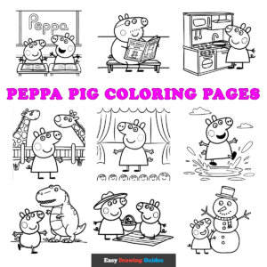 Peppa Pig Coloring Sheets Featured Image