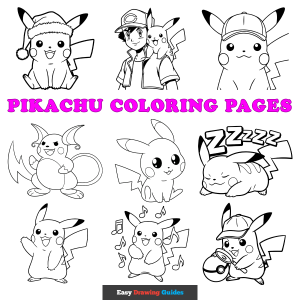 Pikachu Coloring Pages - Featured Image