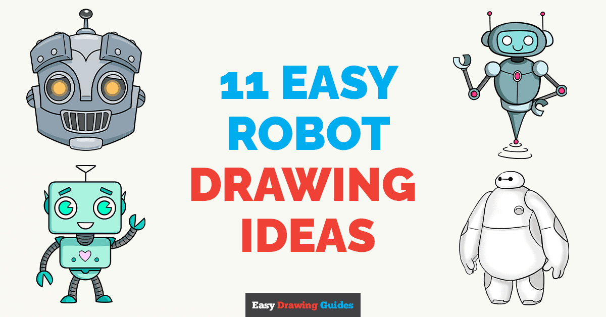 11 Easy Robot Drawing Tutorials for Kids Featured Image