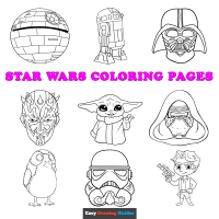 Free Star Wars Coloring Pages for Kids - 14 Printable Sheets