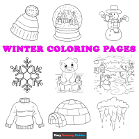 Free Winter Coloring Pages for Kids - 29 Printable Sheets