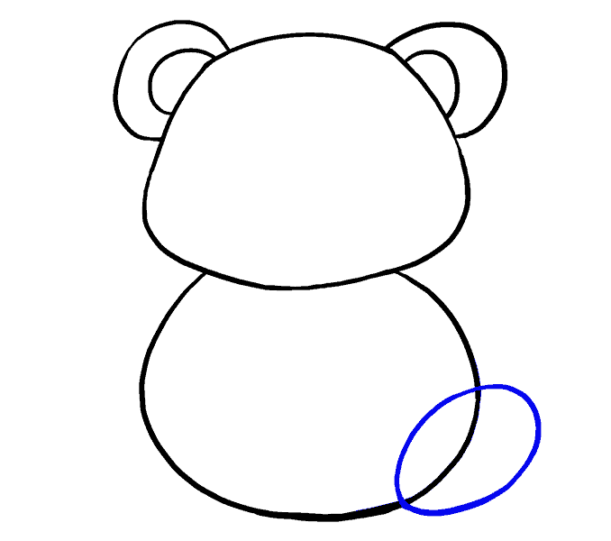 How to draw a cartoon panda Step: 7