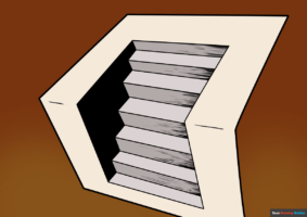 How to Draw 3D Stairs