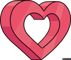 How to Draw a 3D Heart